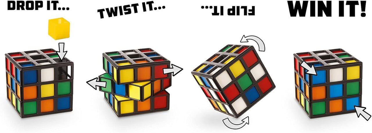 Rubiks Tic Tac Toe™ - Colourful brain exercise - Rubik's cube/cage