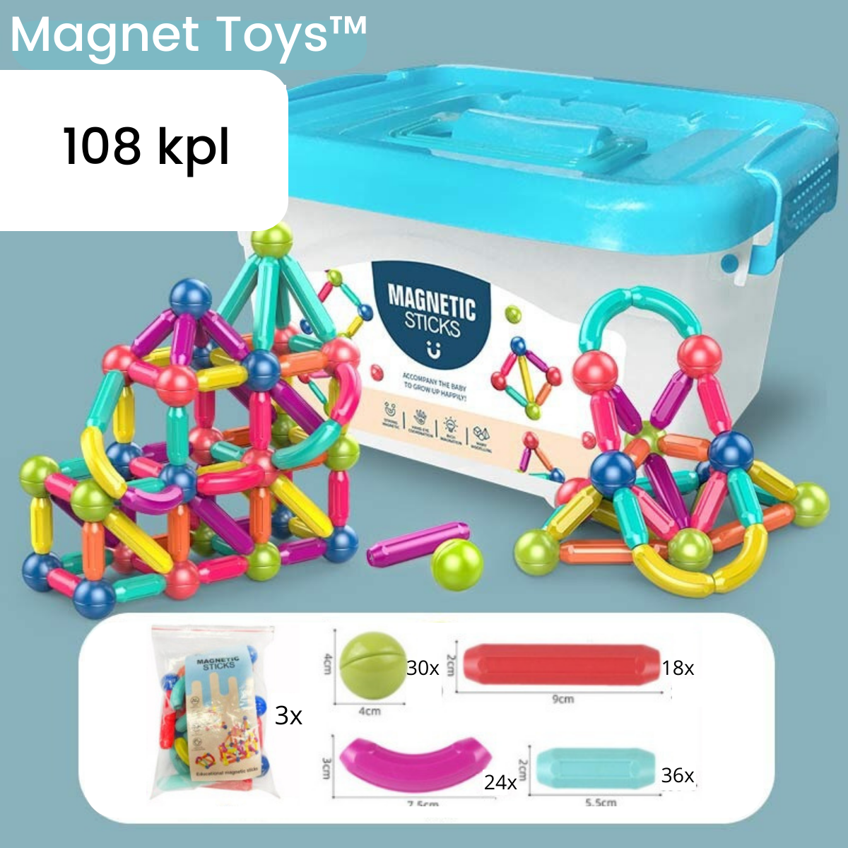 Magnet Toys™ - Get creative with magnets - Magnetic Sticks