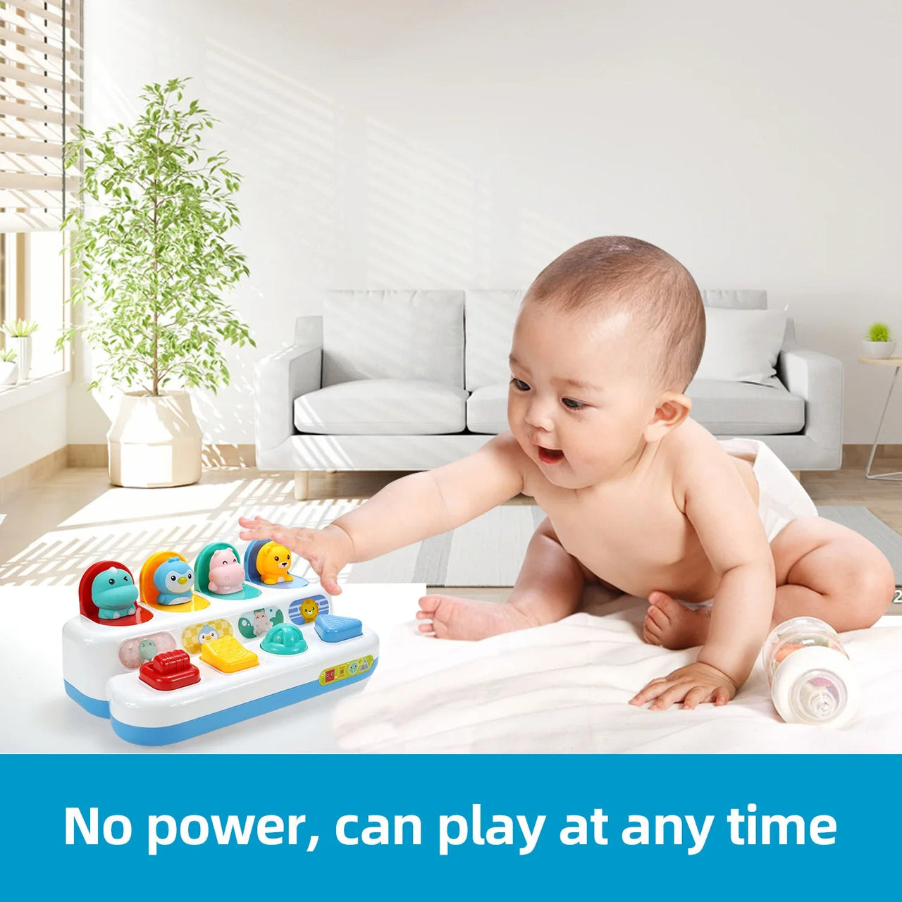 Baby Button Toy™ - Press and turn the buttons - Baby toy