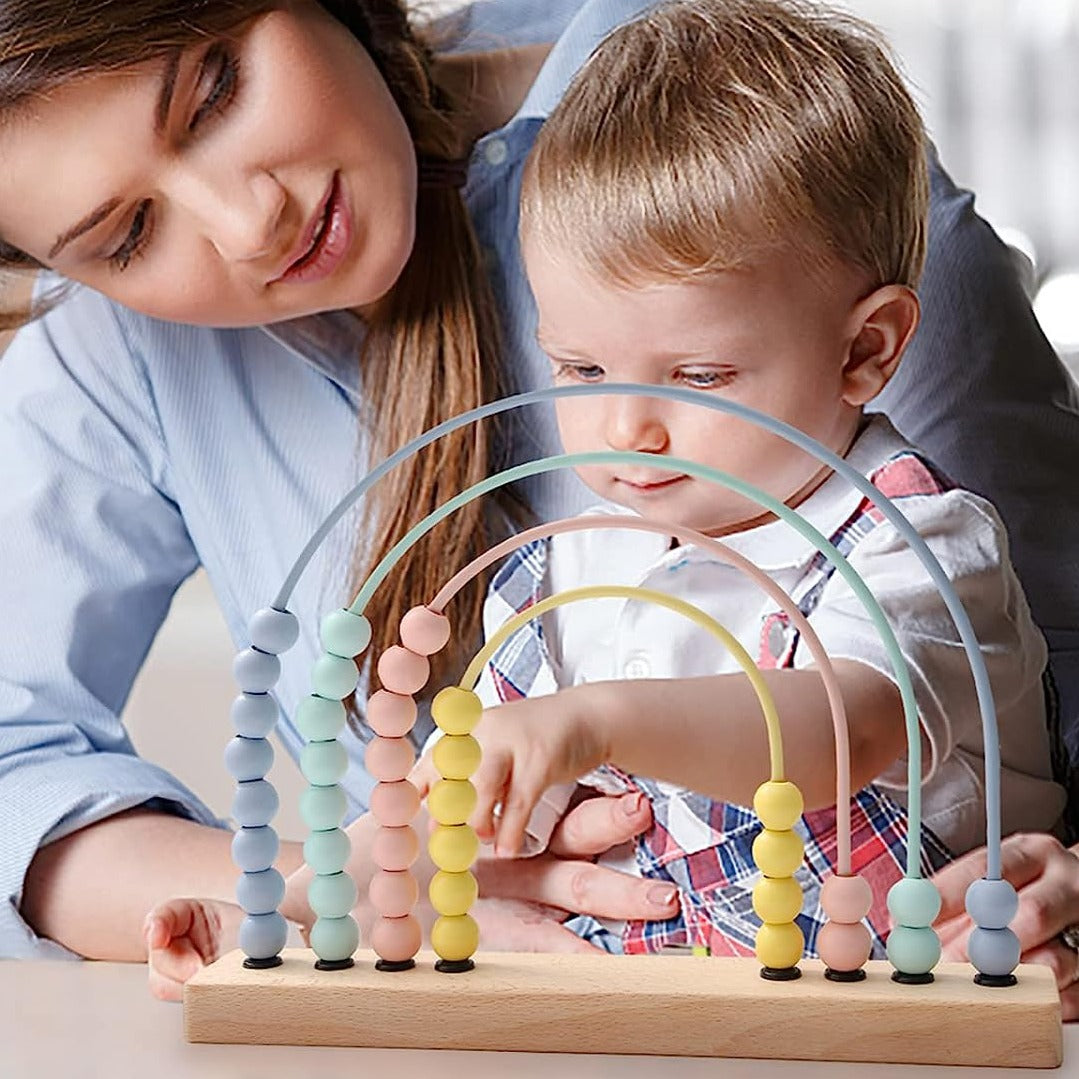 Woods™ - Educational toy - Rainbow bead board