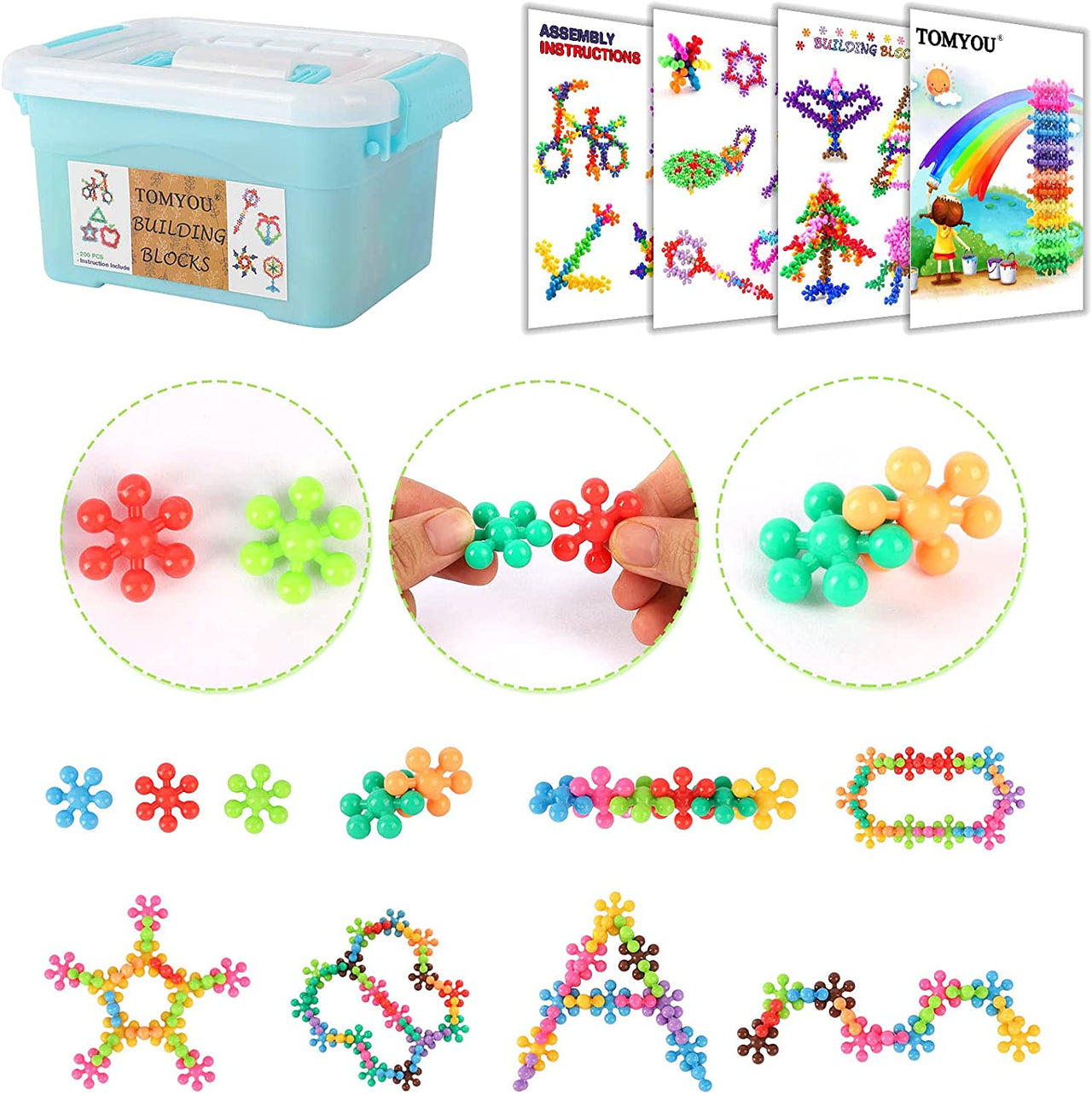 3D Building Blocks™ - Developing creativity - Snowflake building blocks