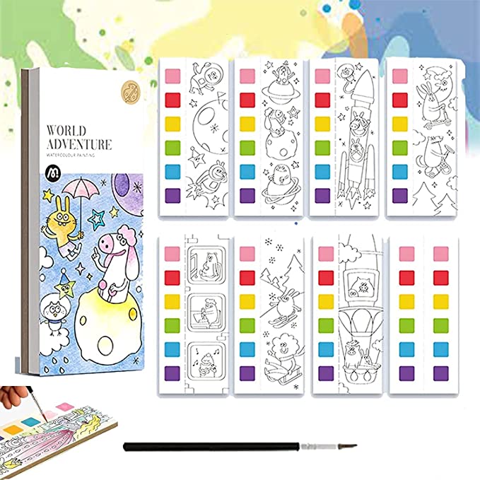 Paint Book™ - Create with watercolours! - Colouring book