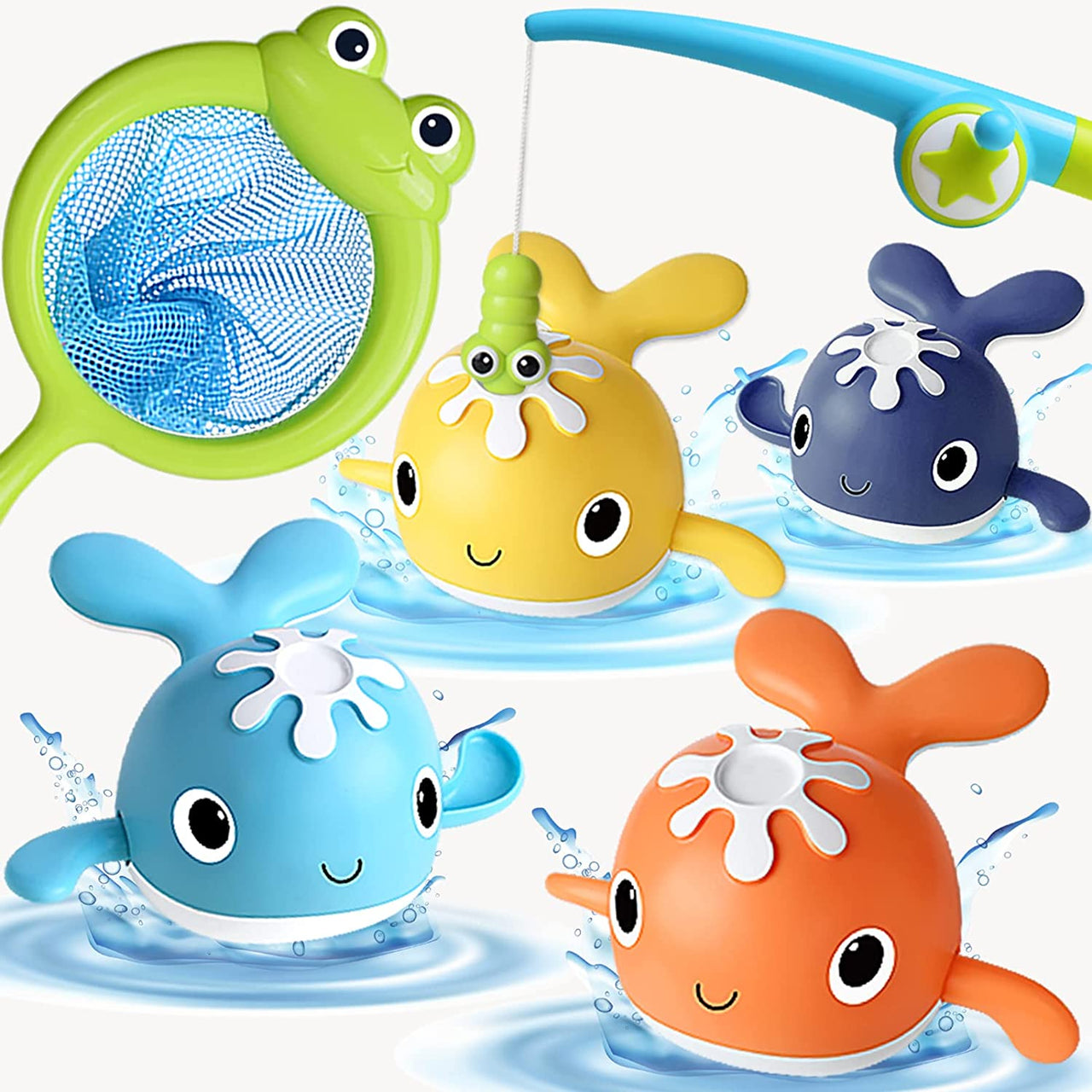 Bath Buddies™ - Cute bathing fish - Swimming whales