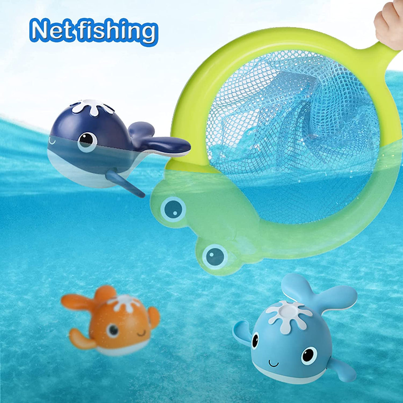 Bath Buddies™ - Cute bathing fish - Swimming whales