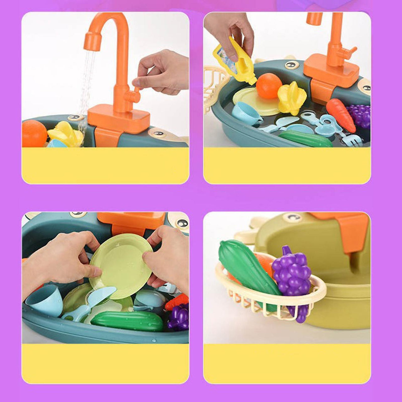 Dish Sink Set™ - Wash, rinse, play! - Children's sink