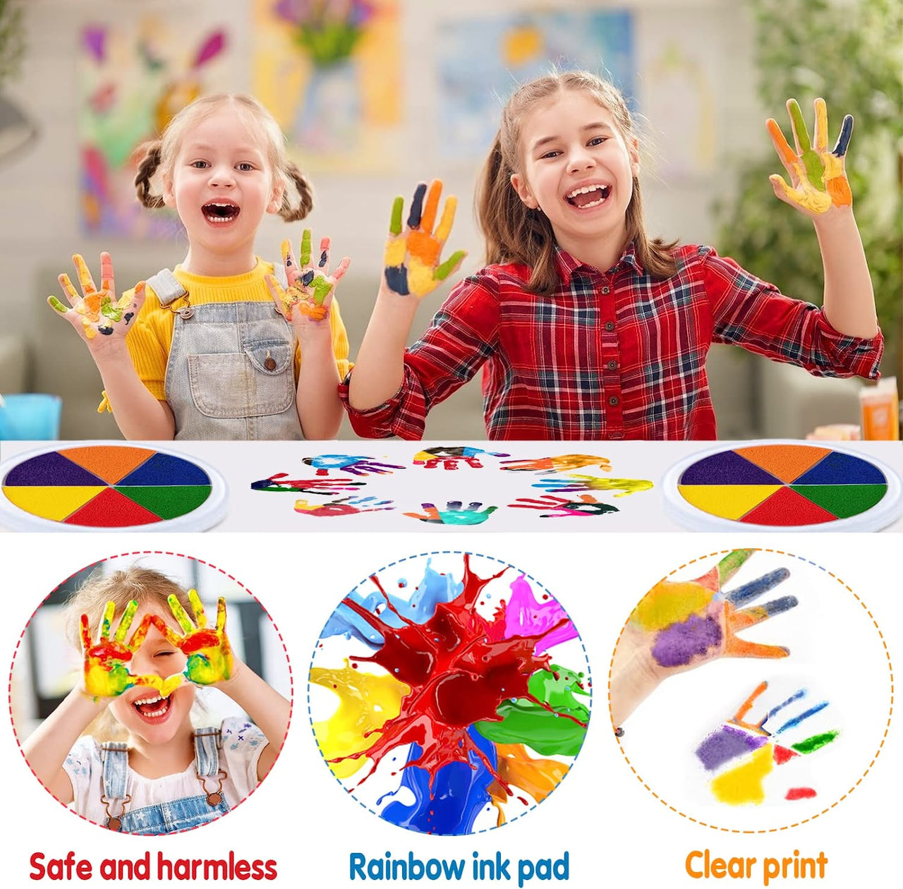 Paint Wheel™ - Paint with finger paints - Painting set for children