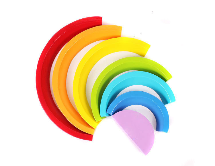 Woods™ | Montessori Toys - Wooden rainbow