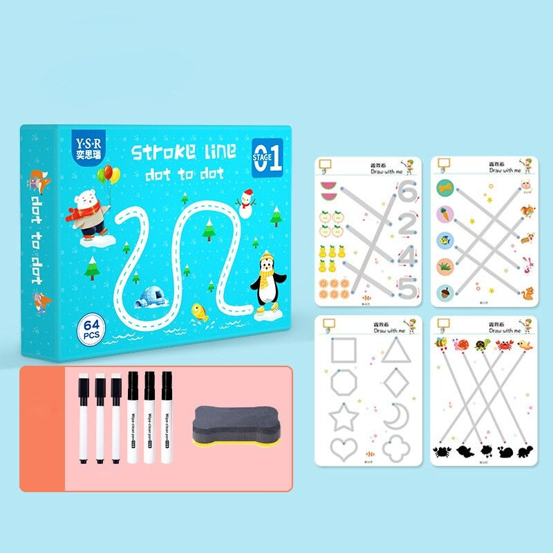 Line Book™ | First introduction to writing - Exercise book for children