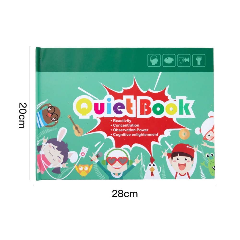 Quiet Book™ - Develop fine motor skills - Learning book