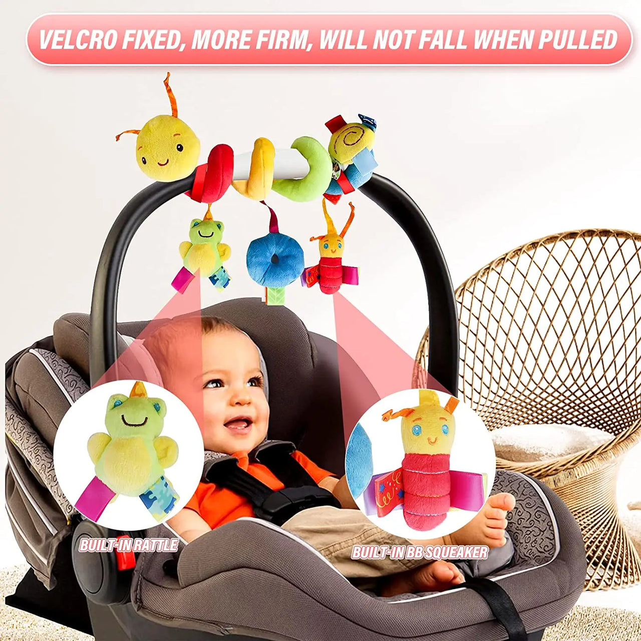 Baby Mobile Snake™ - For prams or car seats - Mobile toys