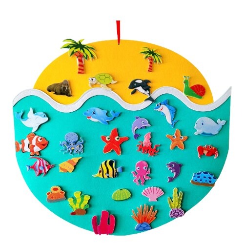 DIY Animal™ - Fix the animals in place - DIY Animal themed felt board