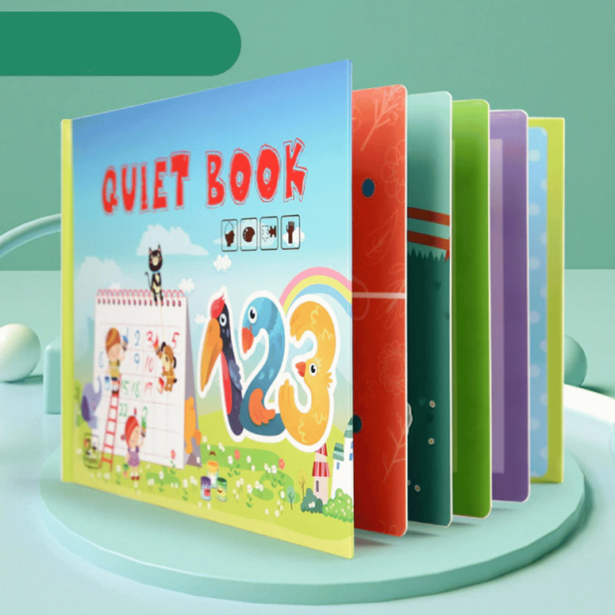 Quiet Book™ - Develop fine motor skills - Learning book