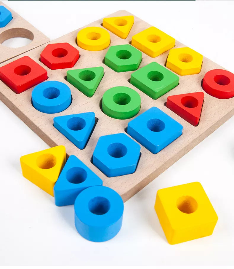 Woods™ - Develop eye and hand coordination! - Wooden shape puzzle