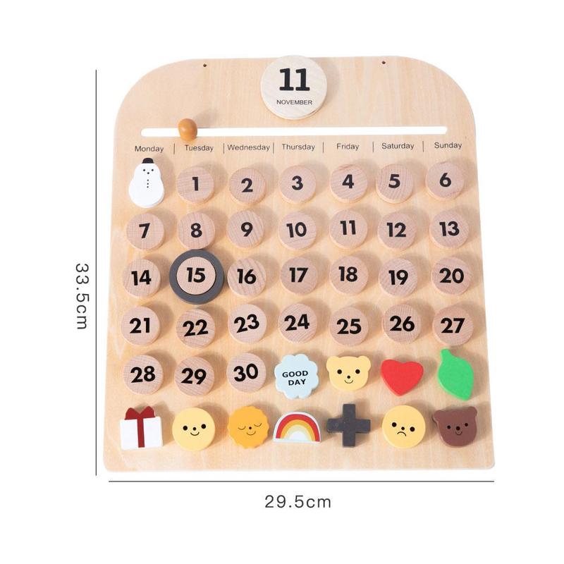 Woods™ - Discover the days and months - Magnetic Learning Calendar