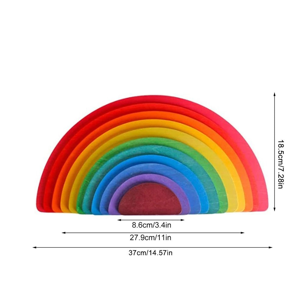 Woods™ - Unlimited building possibilities - Wooden rainbow discs