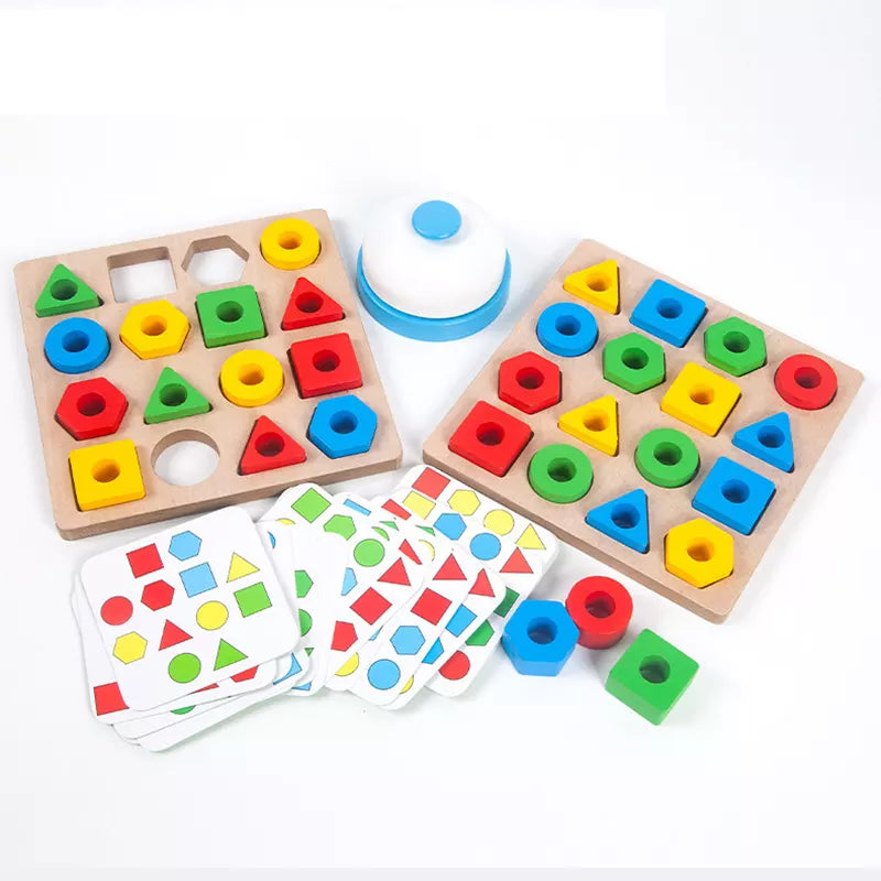 Woods™ - Develop eye and hand coordination! - Wooden shape puzzle