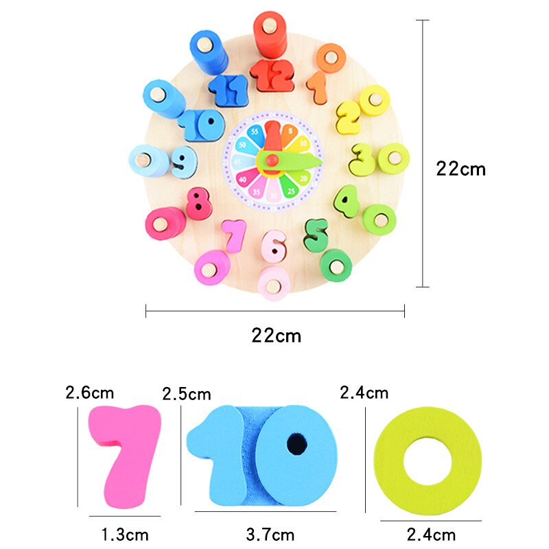 Woods™ | Montessori Toys - Wooden clock face