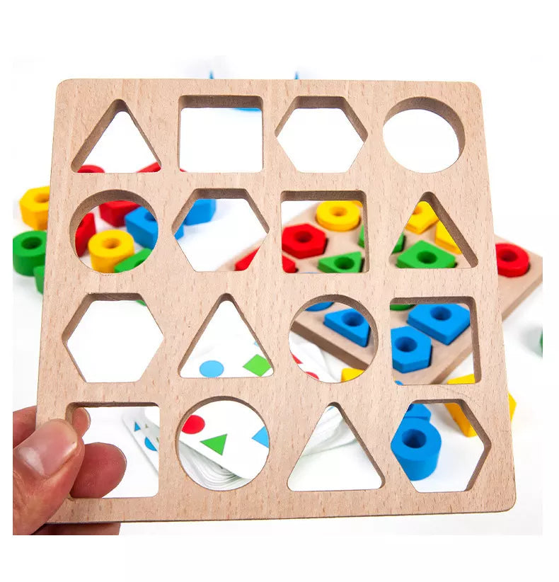 Woods™ - Develop eye and hand coordination! - Wooden shape puzzle