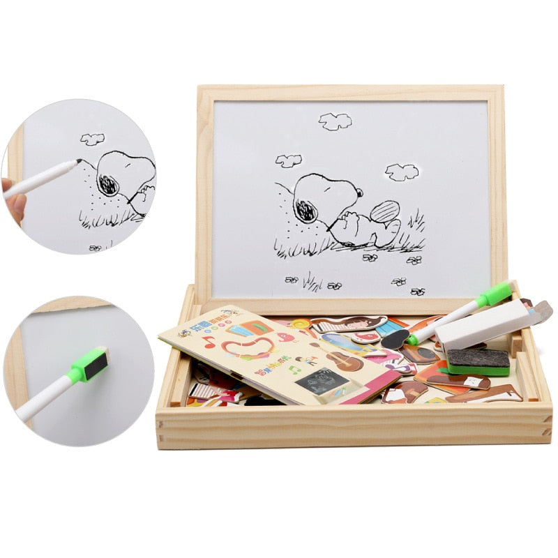 Woods™ | Wooden magnetic chalkboard