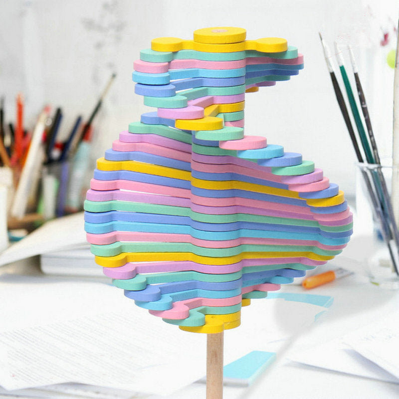 Woods™ - Rotating wooden lollipop - Wooden stress toy