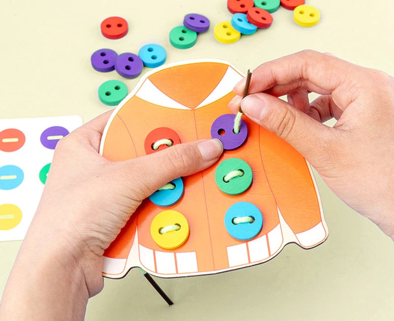 Woods™ - Sew wooden buttons - Button game