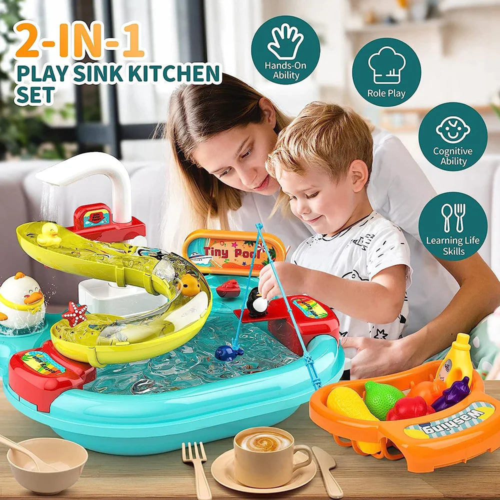 Kitchen toy™ - Water games for all - Play kitchen sink