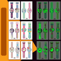 Thumbnail for Watch Tattoo Stickers™ - Magic on your wrist! - Glow in the dark bell tattoo sticker