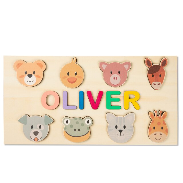 Woods™ - Your own name tag! - Name jigsaw puzzle