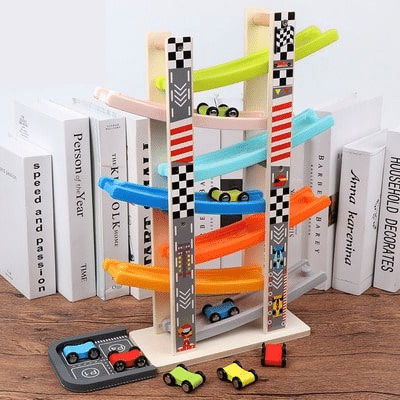 Woods™ l Nostalgic toys - Wooden race track for cars