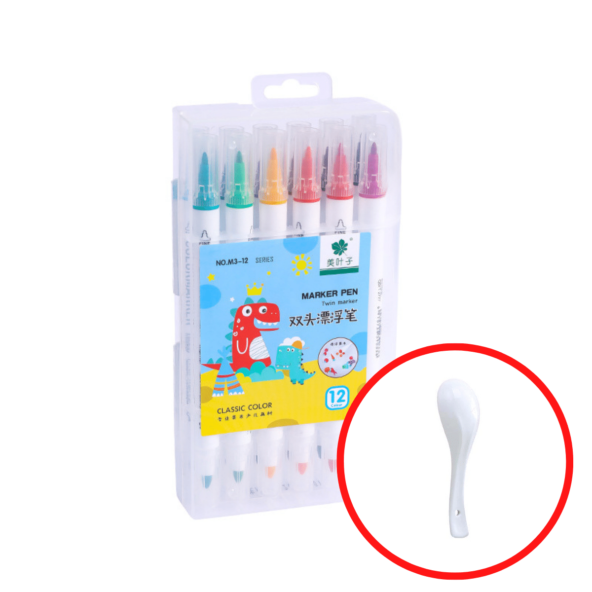 Magic Water Pen™ | Creative works of art in water - Watercolour sticker set (+ FREE ceramic spoon)