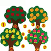 Felt Math Tree™ - A fruitful number hunt - The felted maths tree