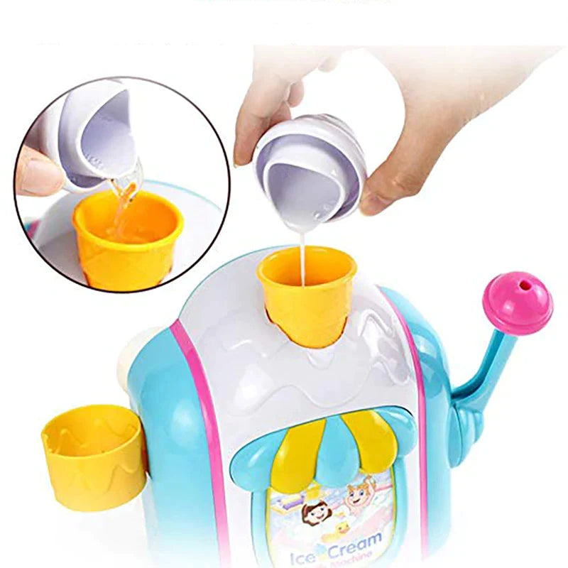 Ice Cream Bath Toy™ - Foam mobiles - Bathing with a soap pump