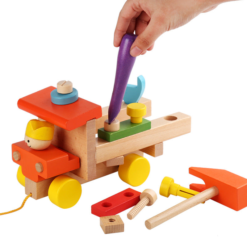 Woods™ | Sensory development - Wooden toy car