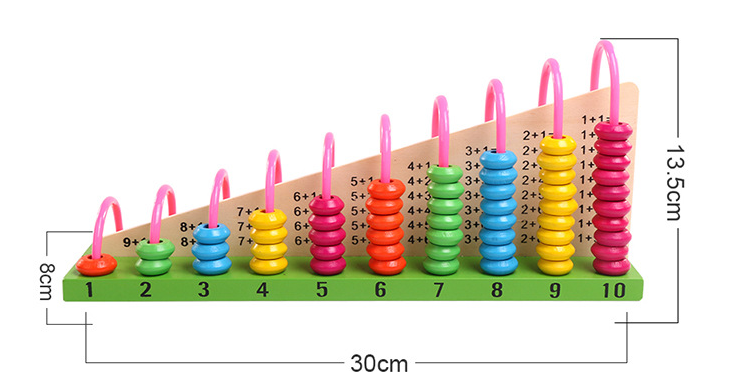 Woods™ - Colorful counting - Wooden bead board