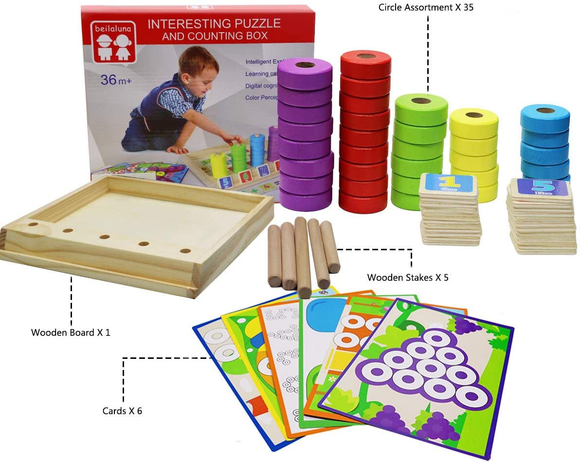 Woods™ | Fine motor skills - Montessori number board