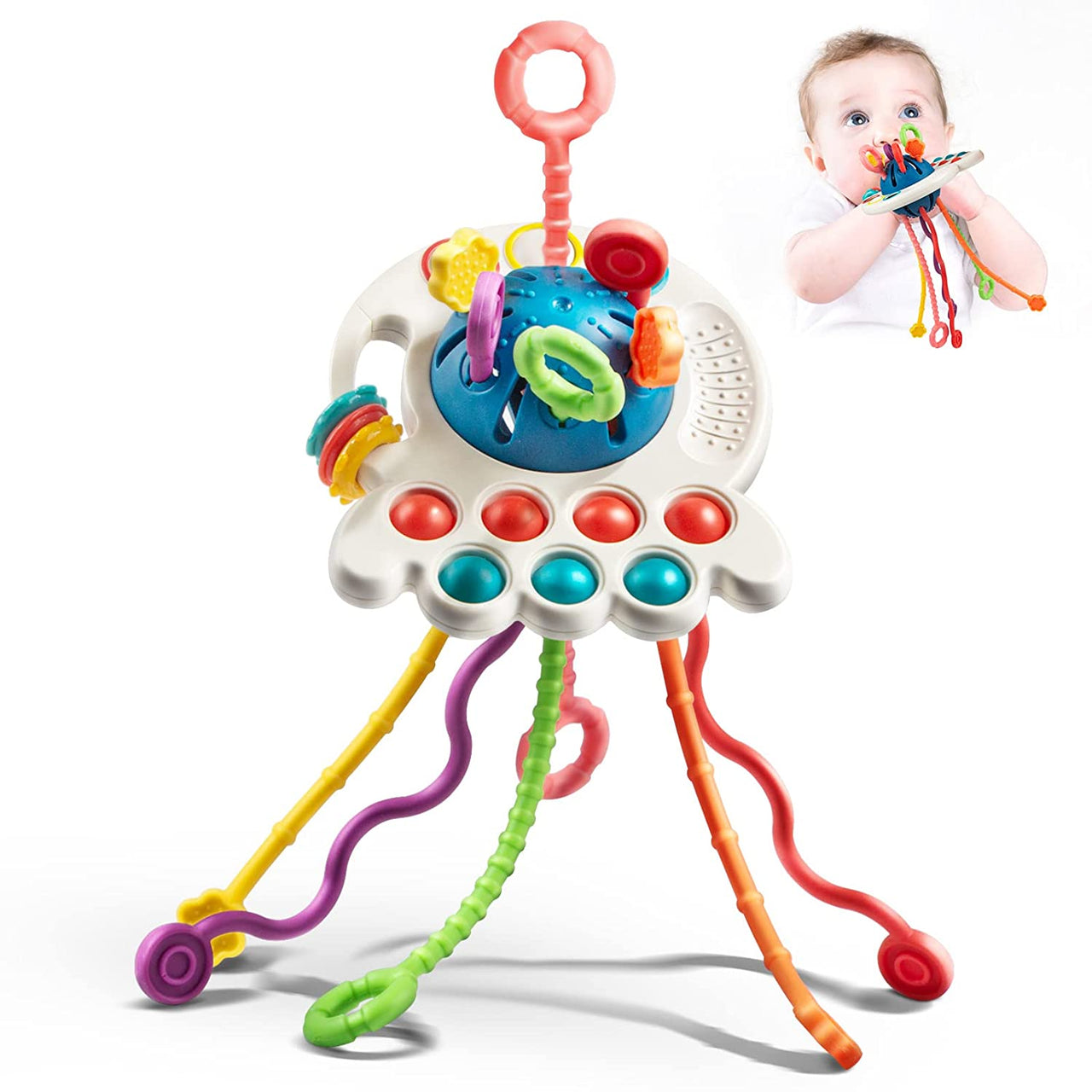 UfoToy™ - A delightful UFO toy! - A sensory toy for babies