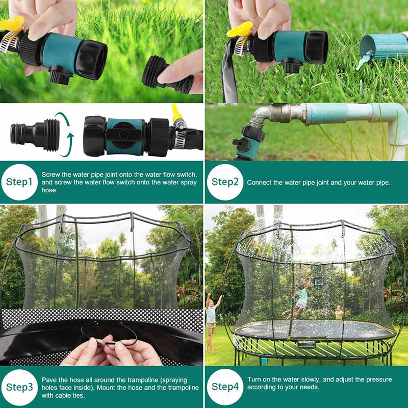 Trampoline Sprinklers™ - Water trampolining - Water sprinkler