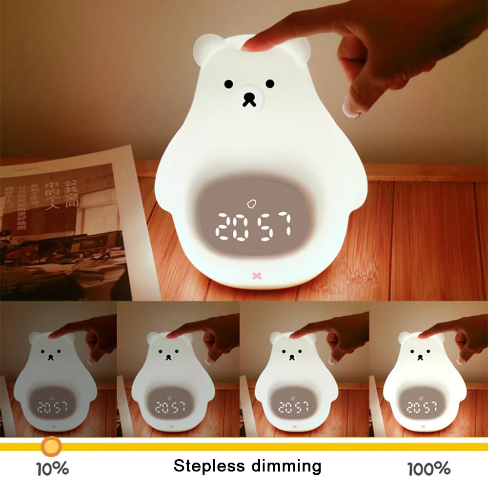 Bear Alarm™ - Cute alarm clock with night light - Teddy Bear Alarm Clock