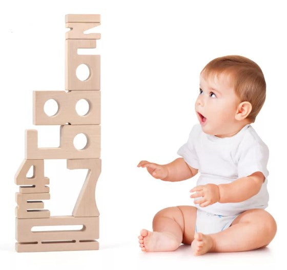 Woods™ - Learn maths in a fun way - Wooden number blocks