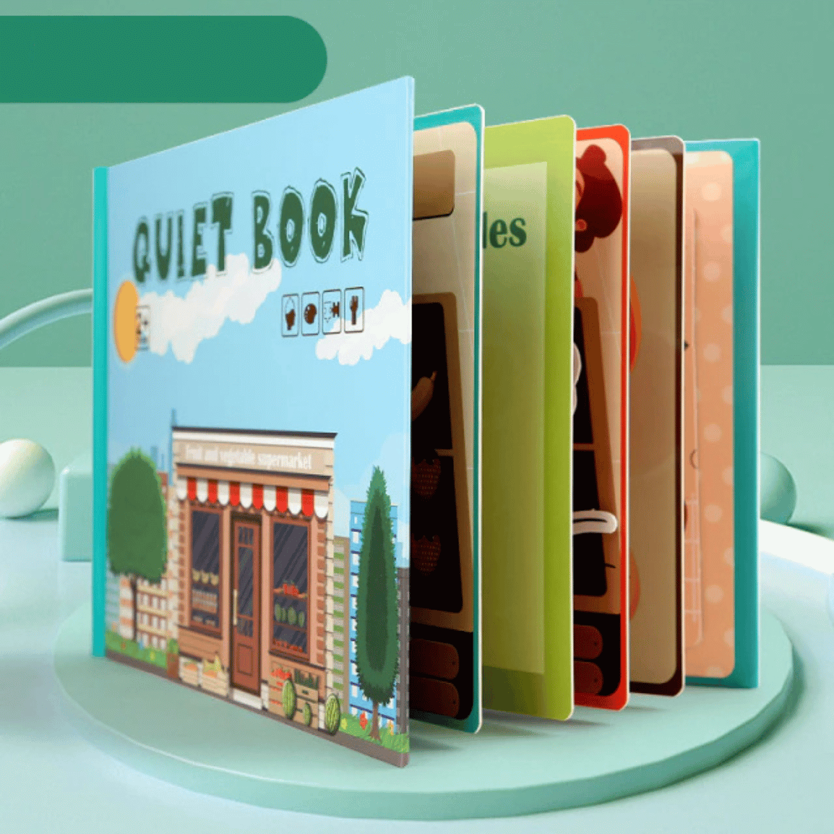 Quiet Book™ - Develop fine motor skills - Learning book