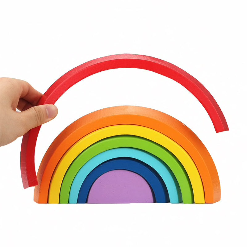 Woods™ | Montessori Toys - Wooden rainbow