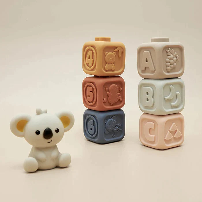 Koala Cubes™ - Stacking Tower - Chewing toys for babies