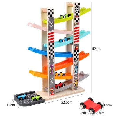 Woods™ l Nostalgic toys - Wooden race track for cars