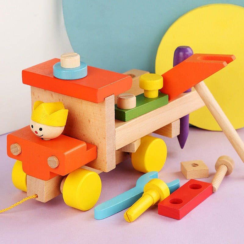 Woods™ | Sensory development - Wooden toy car